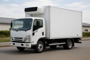 کامیون یخچالی بهترین خودرو برای حمل محصولات غذایی کارخانههاست. این نوع ماشین باربری با حفظ دما در طول مسیر، از فساد کالا جلوگیری کرده و برای صنایع لبنیات، گوشت، میوه و سبزیجات کاربرد فراوان دارد.