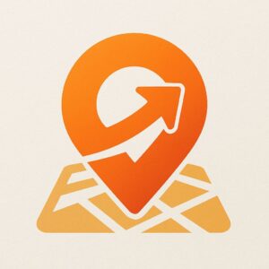 این لوگو با ترکیب پین مکان و فلش جهتدار، حس حرکت، ناوبری و کنترل مسیر را القا میکند. رنگ نارنجی نشاندهندهی انرژی، هشدار و تمرکز رانندگی است. طراحی آن مدرن و هماهنگ با تم برند «بلد» است.
